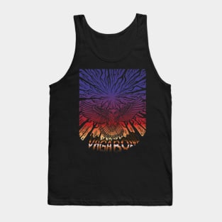 Black Tee - Owl Spirit Animal - Worm's Eye View Tank Top